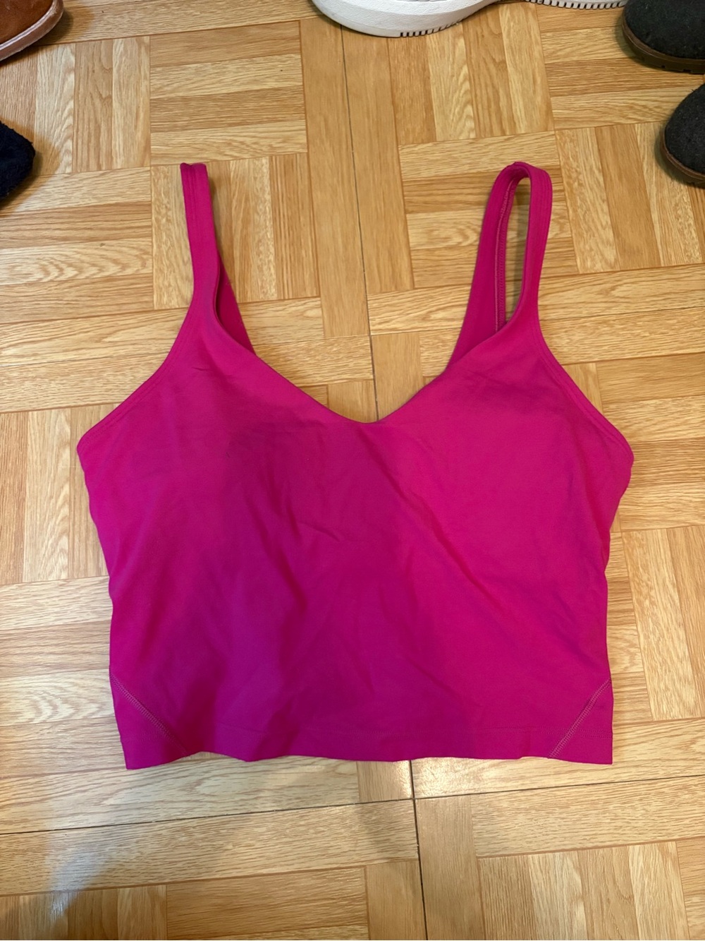 lululemon athletica Hot Pink Crop Tank